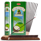 Coconut Incense Sticks and Incense Stick Holder Bundle Insence Insense Hem Incense Sticks