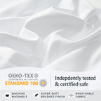 Luxclub 4 Pc Sheet Bed Sheets Deep Pockets 18'' Eco Friendly Wrinkle Free-Kids-Fitted Sheets Machine Washable Hotel Bedding Silk