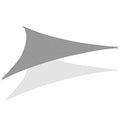 KHOMO GEAR Triangle Sun Shade Sail 20 x 20 x 20 Ft UV Block Fabric - Grey