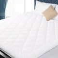 HOMTEC King Mattress Pad Cotton Mattress Pad Cover Quilted Mattress Cover 18-22'' Deep Pocket Mattress Protector King Size Thin 