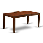 East West Furniture LYFD6-ESP-W Lynfield 6 Piece Room Set Contains a Rectangle Kitchen Table with Butterfly Leaf and 4 Dining Chairs with a Bench, 36x66 Inch