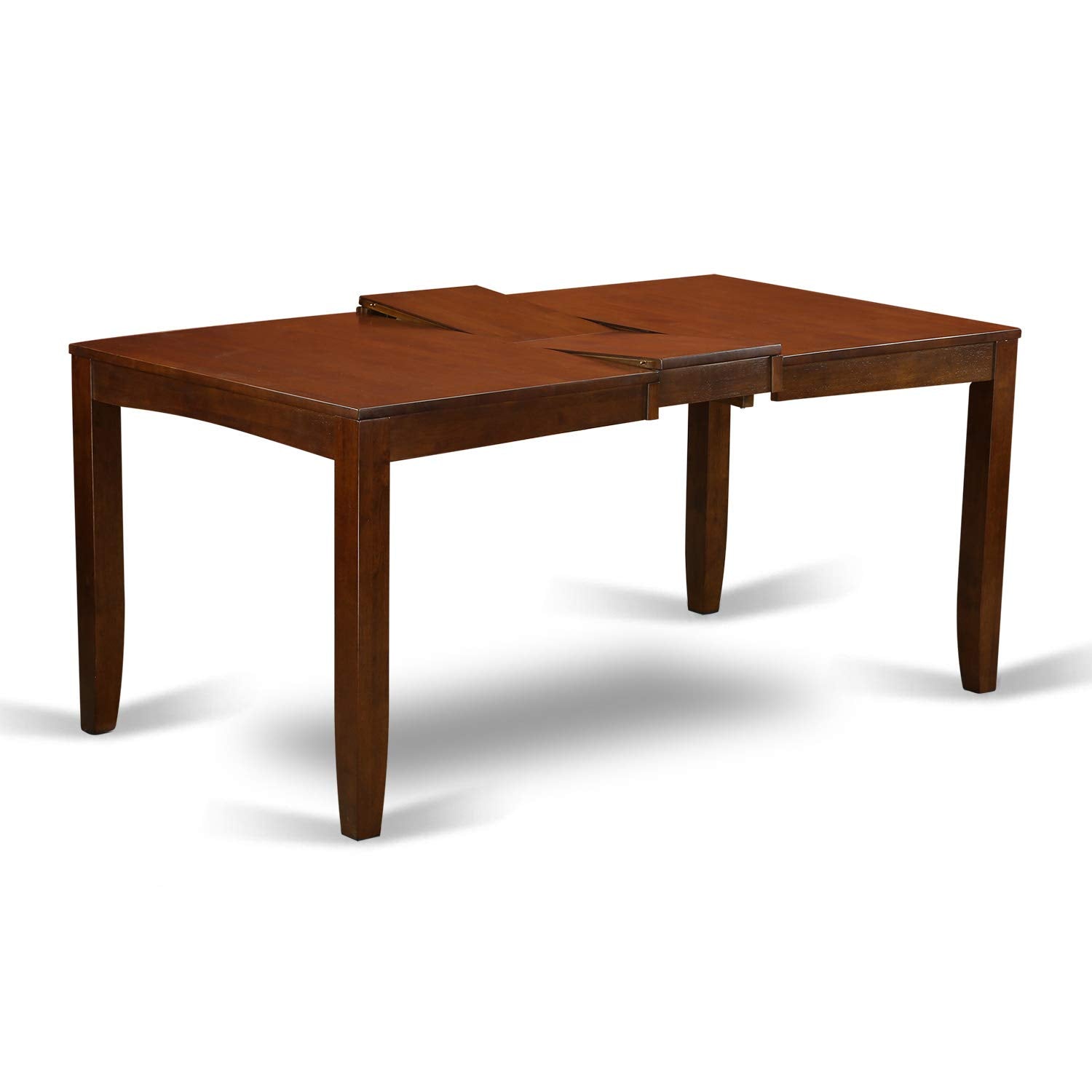 East West Furniture LYFD7-ESP-W Lynfield 7 Piece Kitchen Set Consist of a Rectangle Table with Butterfly Leaf and 6 Dining Room Chairs, 36x66 Inch
