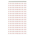 Asian Home Beautiful Acrylic Beaded Curtain - Red Heart