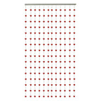 Asian Home Beautiful Acrylic Beaded Curtain - Red Heart