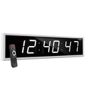 Ivation Huge 60 Inch Large Big Oversized Digital LED Clock with Stopwatch, Alarms, Countdown Timer & Temp - Shelf or Wall Mount 