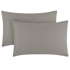 Mellanni Pillow Cases - 2 Pc Iconic Collection Pillowcases - Luxury, Extra Soft, Cooling Pillow Covers - Envelope Closure (Stand