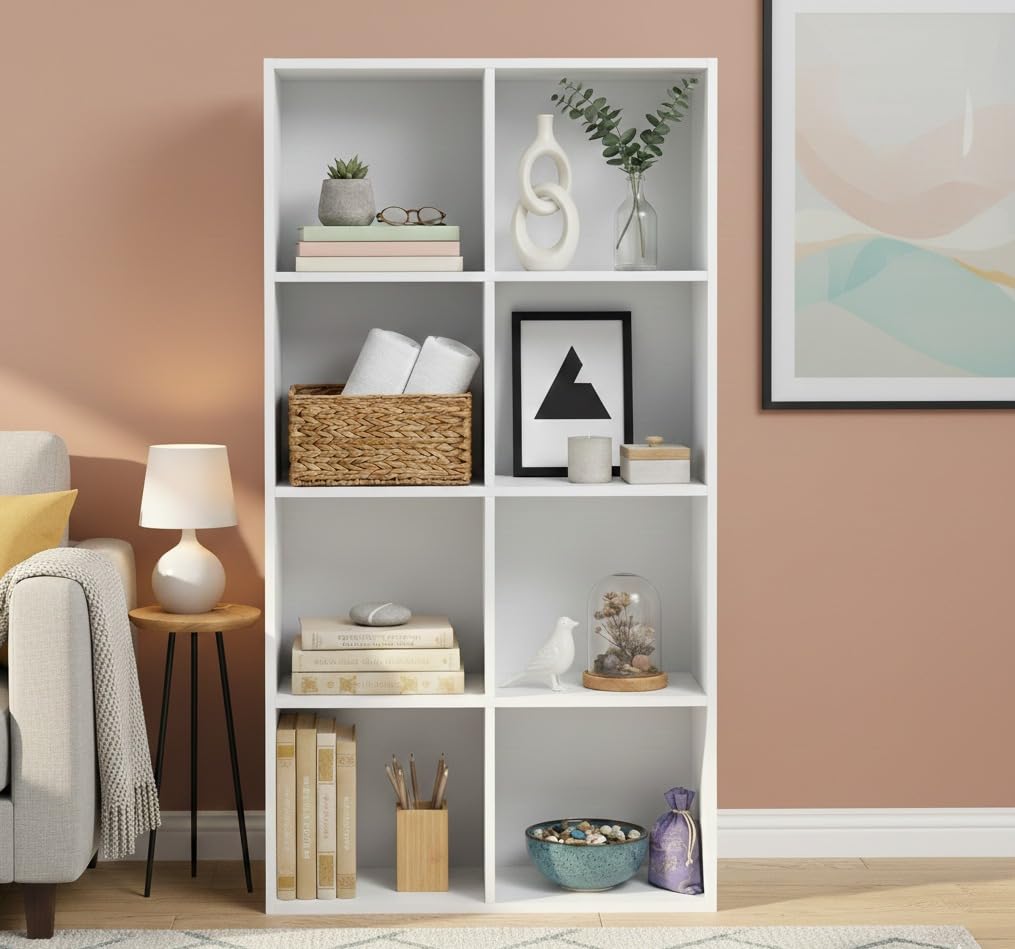 Ankit Crafts Wooden Bookcase Shelving Display Storage Shelf