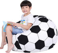 Lukeight Stuffed Animal Storage For Boys And Girls, Stuffed Animal Storage Bean Bag Chair For Kids, Soccer Bean Bag Cover, Soccer Bean Bag Chairs For Kids, (No Beans) X-Large