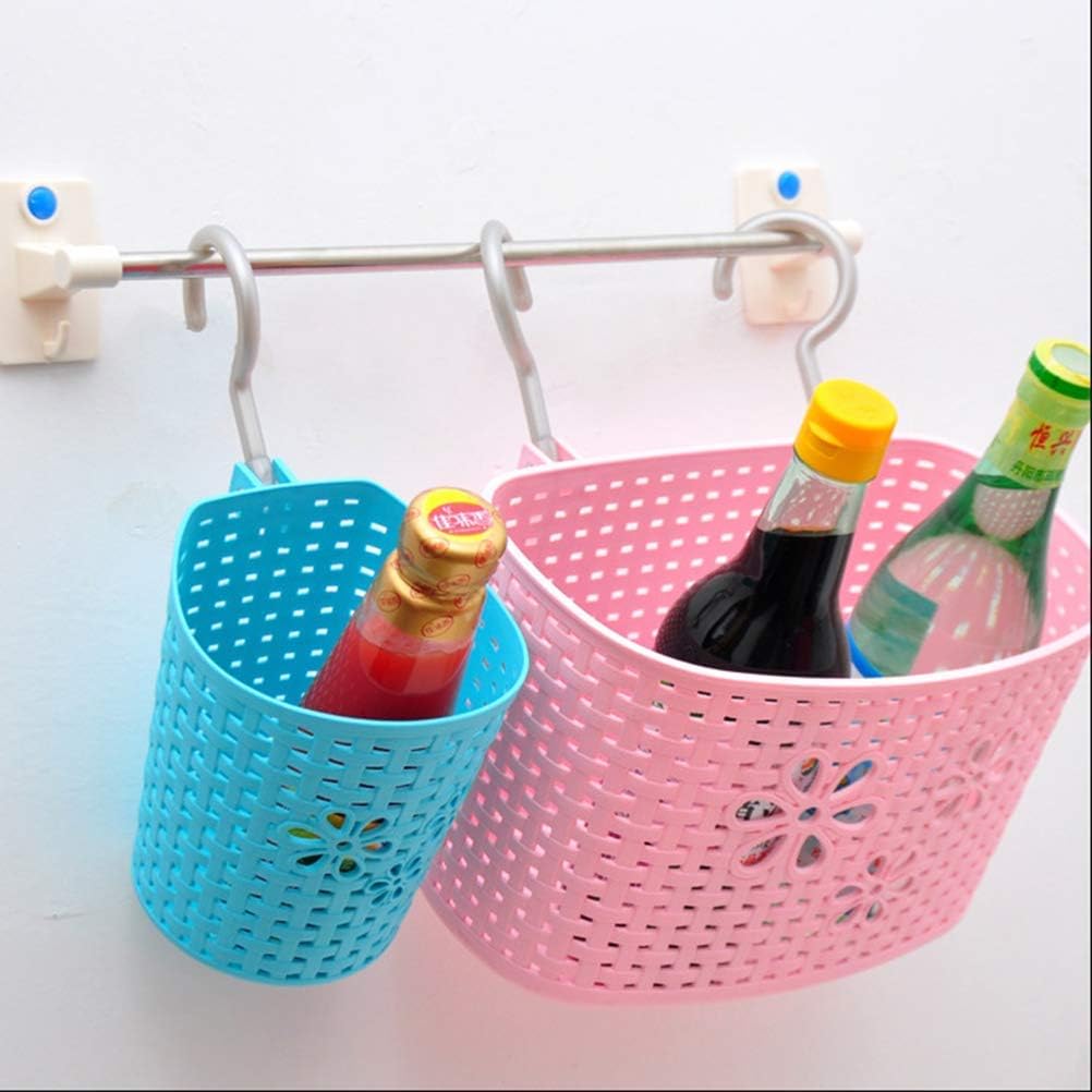 Dkriva Interwoven Hollow Designed Small Hanging Storage Basket For Home,Kitchen,Office,Car,Bathroom Storage Basket Shelf With H
