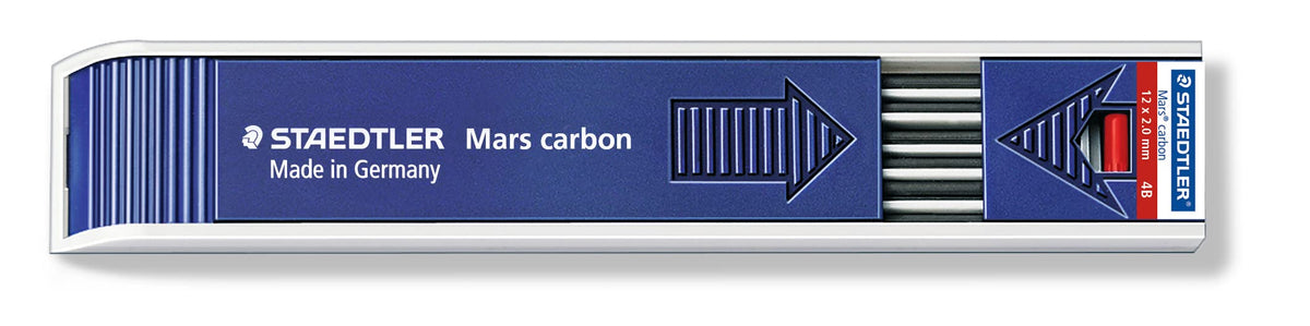 Staedtler Mars Carbon Lead, 2Mm, 4B, 12 Lead (200-4B)