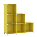 AWTATOS Cube Storage Organizer, 6 Cube Closet Organizers and Storage, DIY Stackable Bookshelf Plastic Clothes Organizer Shelving
