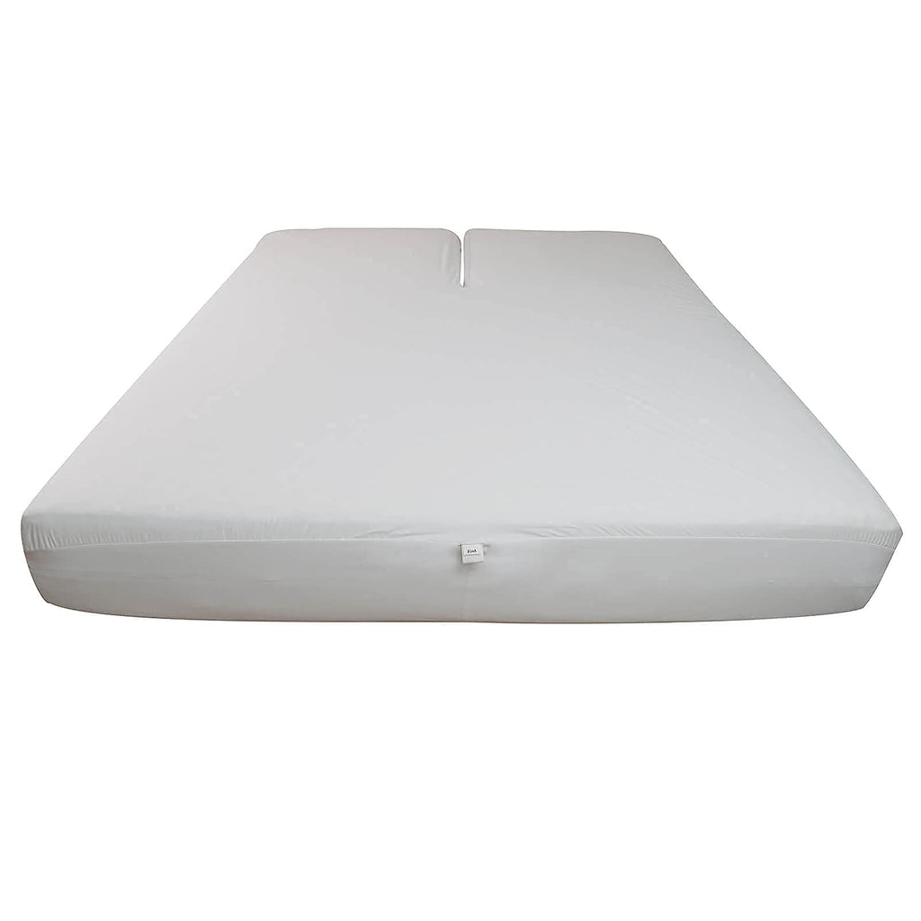 Kingnex Split Top King Mattress Protector Bamboo White 78" x 80"