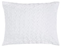 Rizzy Home | BT4056 | Polyester Quilt | 70"x86" White/Neutral/ Solid Textured
