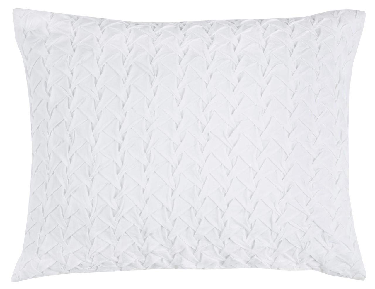Rizzy Home | BT4056 | Polyester Quilt | 70"x86" White/Neutral/ Solid Textured