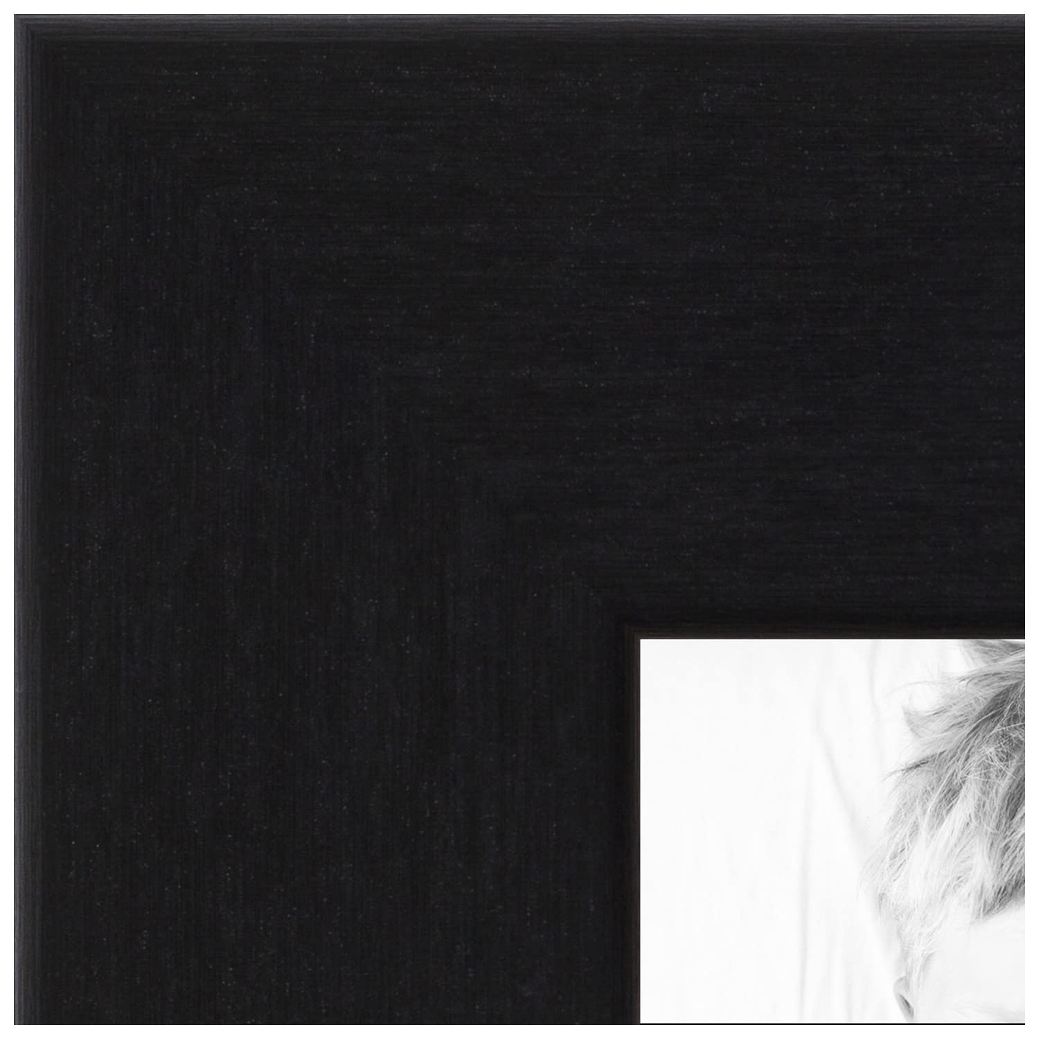 ArtToFrames 11x14 inch Black Steel Style Picture Frame, WOMBW26-469-11x14