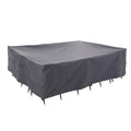 Wj-X3 Extra Large Patio Furniture Set Covers Waterproof, Outdoor Table Cover Heavy Duty, Lawn Sectional Set Cover Anti-Fading, High Wind Resistant & Anti-Uv, 180W X 96D X 36H In, Grey