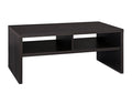 ClosetMaid 1664 Rectangular Coffee Table with Storage Shelves, Black Walnut