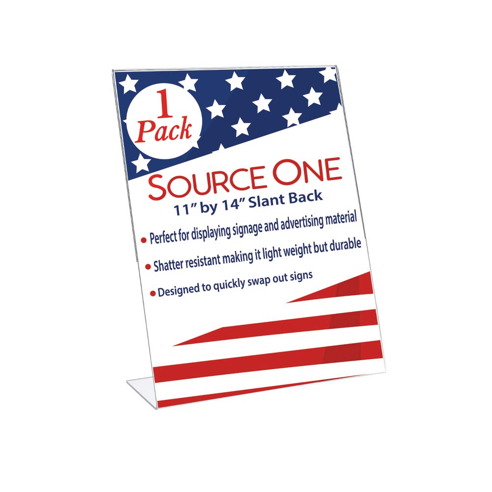 Source One 11' By 14' Slant Back Sign Holder