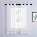 Nicetown Voile Sheer Window Curtains 63 Inch Length - Grommet Living Room Curtain Panels Soft Textured And Lightweight Window Tr