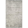 SAFAVIEH Evoke Collection Area Rug - 9 x 12, Silver & Ivory, Oriental Distressed Design, Non-Shedding & Easy Care, Ideal for H