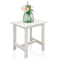 Juserox Outdoor Side Table, Adirondack Small Patio Table, Plastic Small Outdoor Table, Hdps Side Table For Pool, Balcony, Porch,