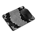 Fincibo Non-Slip Rectangle Mousepad, Black Snake Skin Pattern Mouse Pad For Home, Office And Gaming Desk