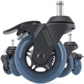 STEALTHO Patented Replacement Office Chair Caster Wheels Set of 5  with 2 Brakes  Protect Your Floor  No More Chair Mat Neede