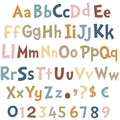 Tenare 268 Pcs 5 Inch Colorful Bulletin Board Letters Combo Set, Chalkboard Alphabet Letters Numbers, Cutouts Number Pack(Advanc