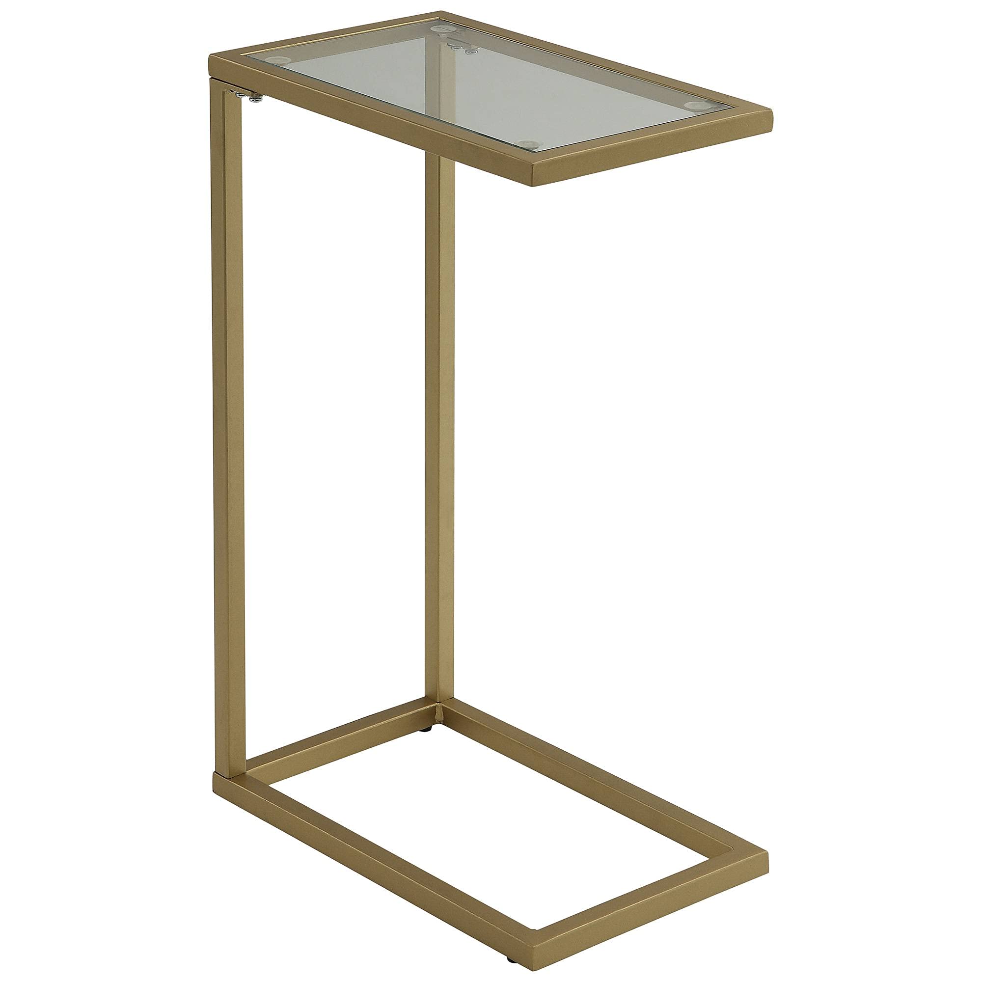 Carolina Cottage Glass Top Accent Side Table