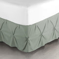 Nestl Sage Green Bed Skirt King Size, Pinch Pleat King Bed Skirt, 14' Inch Drop King Bedskirt, Hotel Quality Sage Green Bed Ski