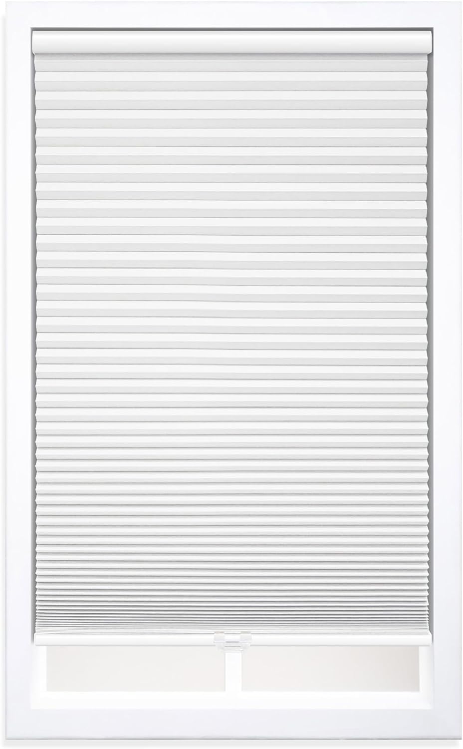 DEZ FURNISHINGS QEWT424540 Cordless 1.5 Blackout Cellular Shade, 42.5W x 54H, White