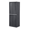 Sterilite 2-Pack Storage Cabinet, Garage, Pantry & Kitchen Bin Organizer, 4 Shelves, Gray