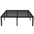EMODA 18 Inch Tall Full Size Bed Frame with Large Storage Space, Easy Assembly Heavy Duty Metal Platform No Box Spring Needed, N
