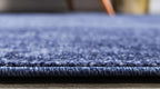 Unique Loom Del Mar Collection Area Rug - Lucille (2'X 6' 1'' Runner, Navy Blue/ Ivory)