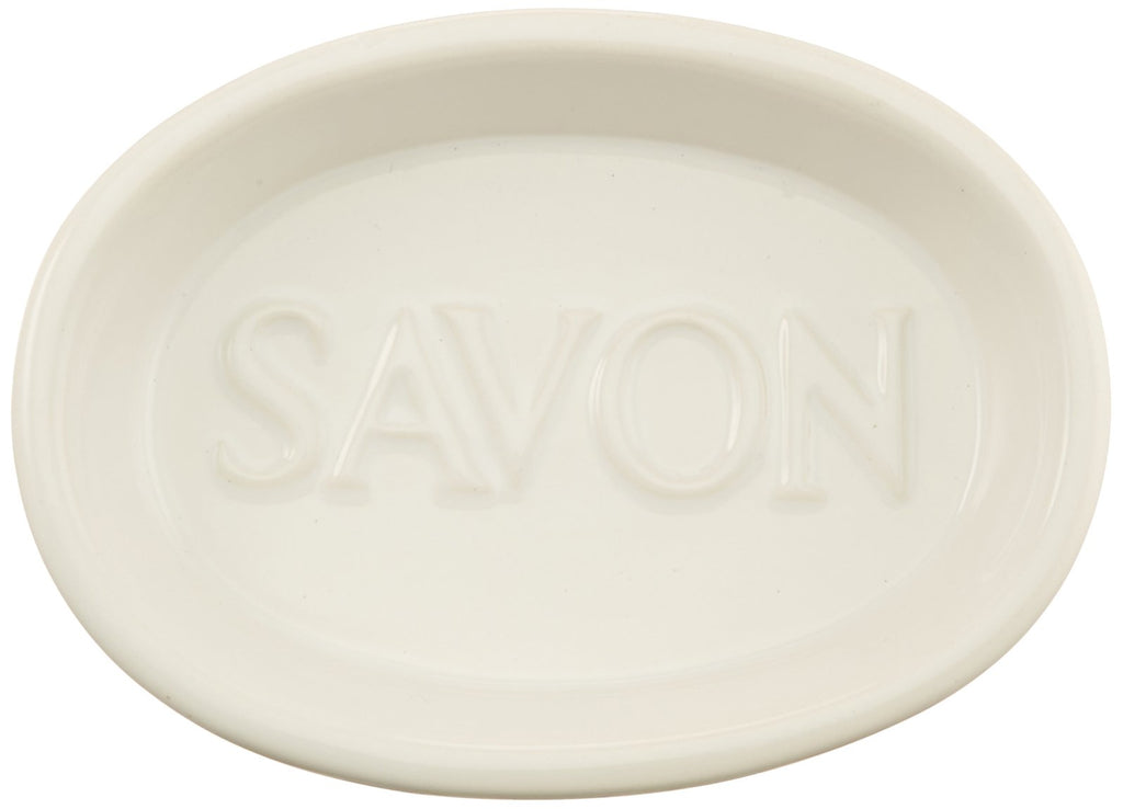 Abbott Collection 27-Savon Soap Dish, 5 Inches L, White