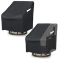 Startwo Outdoor Swivel Lounge Chair Cover 2 Pack, Waterproof Patio Chair Covers For Lawn Furniture,Fits 37.5Wx39Dx38.5H Inches,
