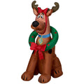 Gemmy 3 Airblown Scooby Doo as Reindeer Christmas Inflatable