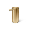 simplehuman 9 oz. Touch-Free Automatic Rechargeable Sensor Pump, Brass Stainless Steel, 2024 Model