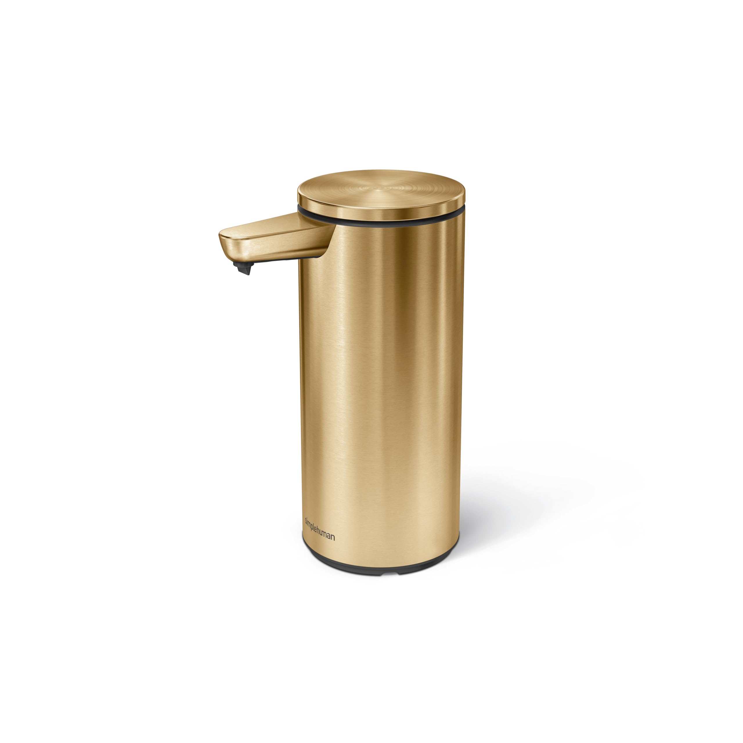 simplehuman 9 oz. Touch-Free Automatic Rechargeable Sensor Pump, Brass Stainless Steel, 2024 Model