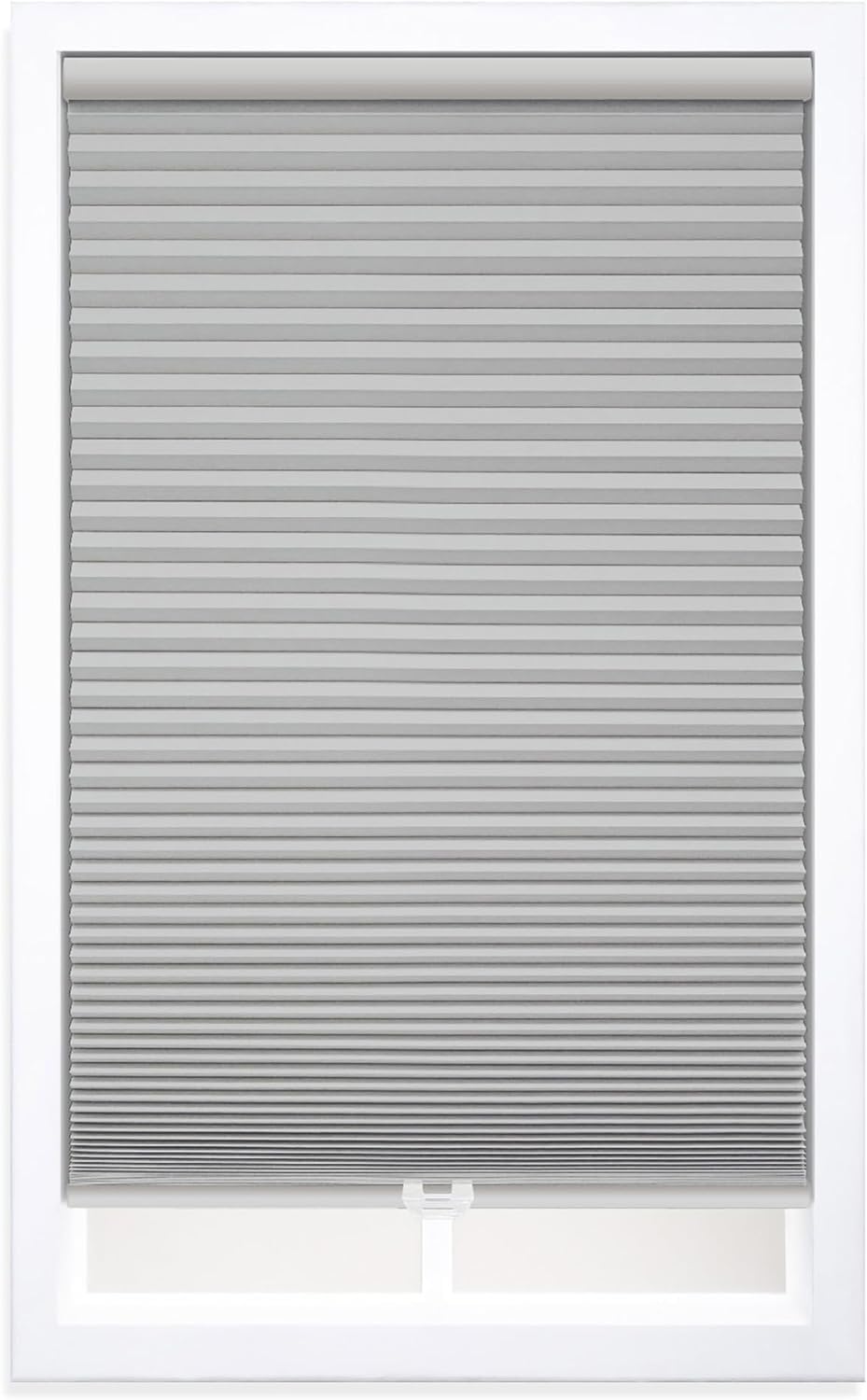 DEZ FURNISHINGS QELGWT304360 Cordless 1.5 Blackout Cellular Shade, 30.5W x 36H, Sterling Gray