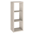 Closetmaid 4543 Decorative Open Back 3-Cube Storage Organizer, Bleached Walnut