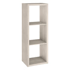 Closetmaid 4543 Decorative Open Back 3-Cube Storage Organizer, Bleached Walnut