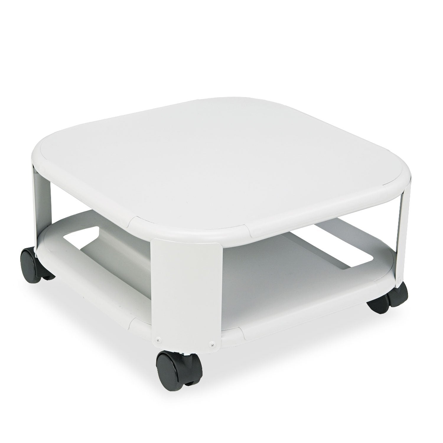 Master 24050 Mobile Printer Stand, Two-Shelf, 17-4/5W X 17-4/5D X 8-1/2H, Platinum
