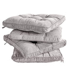 Tiita Chair Cushions For Dining Chairs Set Of 4, 18X18 Inch Seat Cushions With Ties, Square Floor Pillows Pad For Indoor/Outdoor