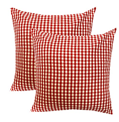 Pinkparrot Cotton Single Colour Printed Throw Pillow Covers/Cushion Covers (16X16 Inches)  Set Of 2 Pcs Code0126