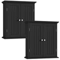 ChooChoo Bathroom Wall Cabinet Set of 2, Over The Toilet Space Saver Storage Cabinet, Medicine Cabinet with 2 Door and Adjustabl