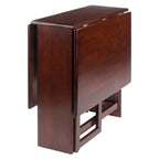 Winsome Wood Clara Double Drop Leaf Dining Table, Walnut