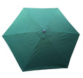Bellrino Decor 10Ft 6 Ribs Replacement Green Strong And Thick Umbrella Canopy (Canopy Only) Green-106