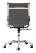 Zuo Lider Plus Armless Office Chair Gray