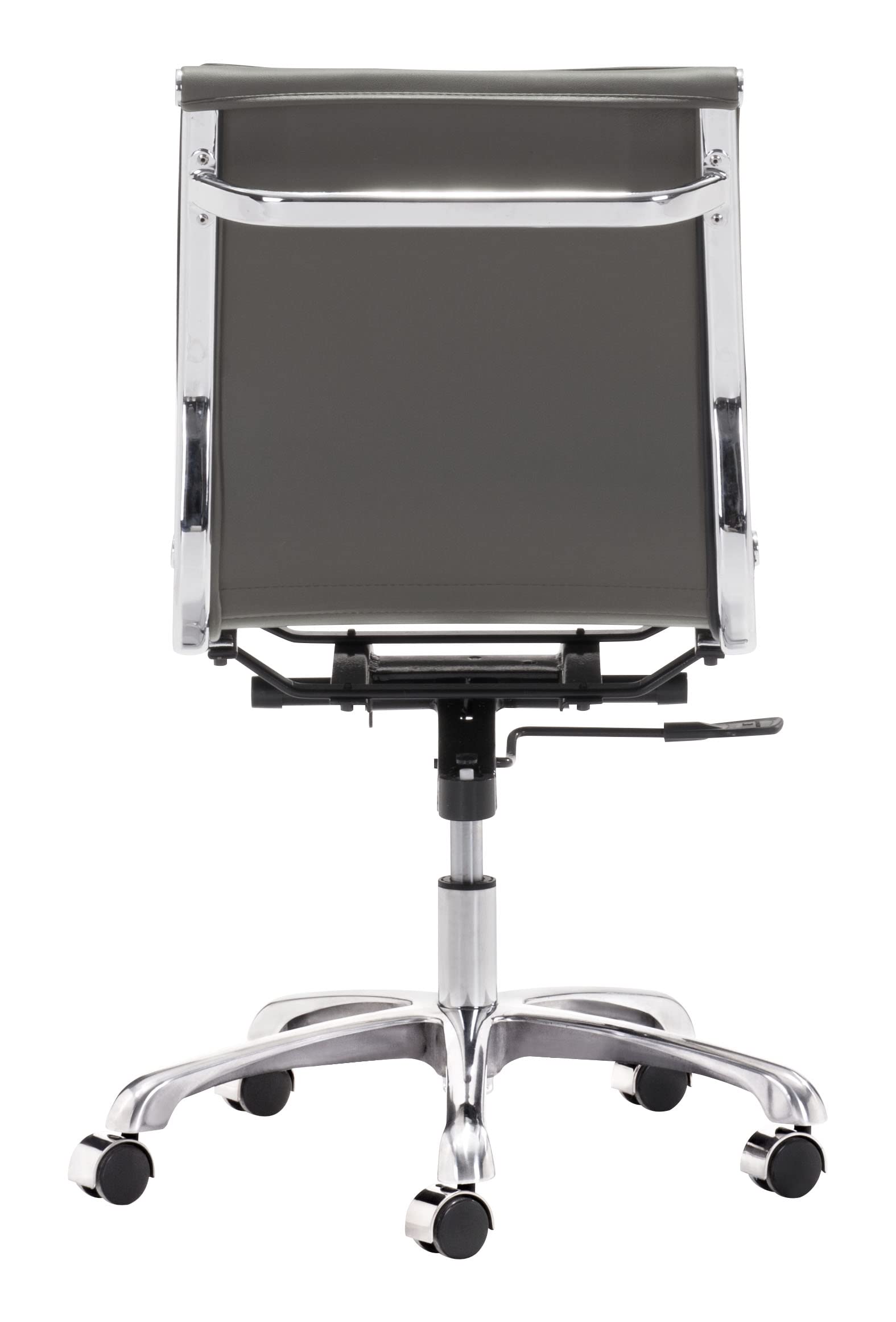 Zuo Lider Plus Armless Office Chair Gray